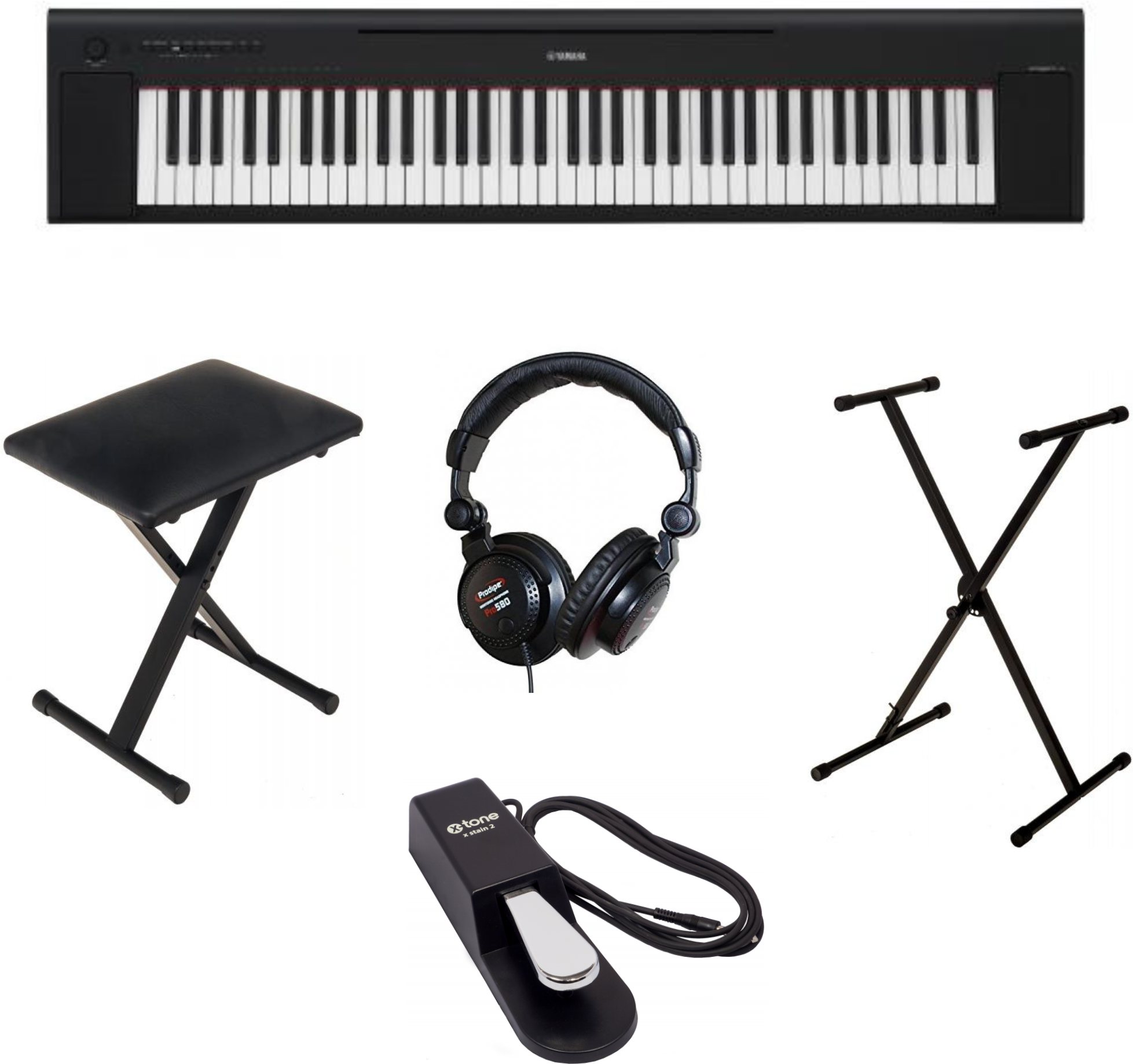 Yamaha Np-35 B + Stand + Casque + Pedale + Banquette - Piano digital portatil - Main picture