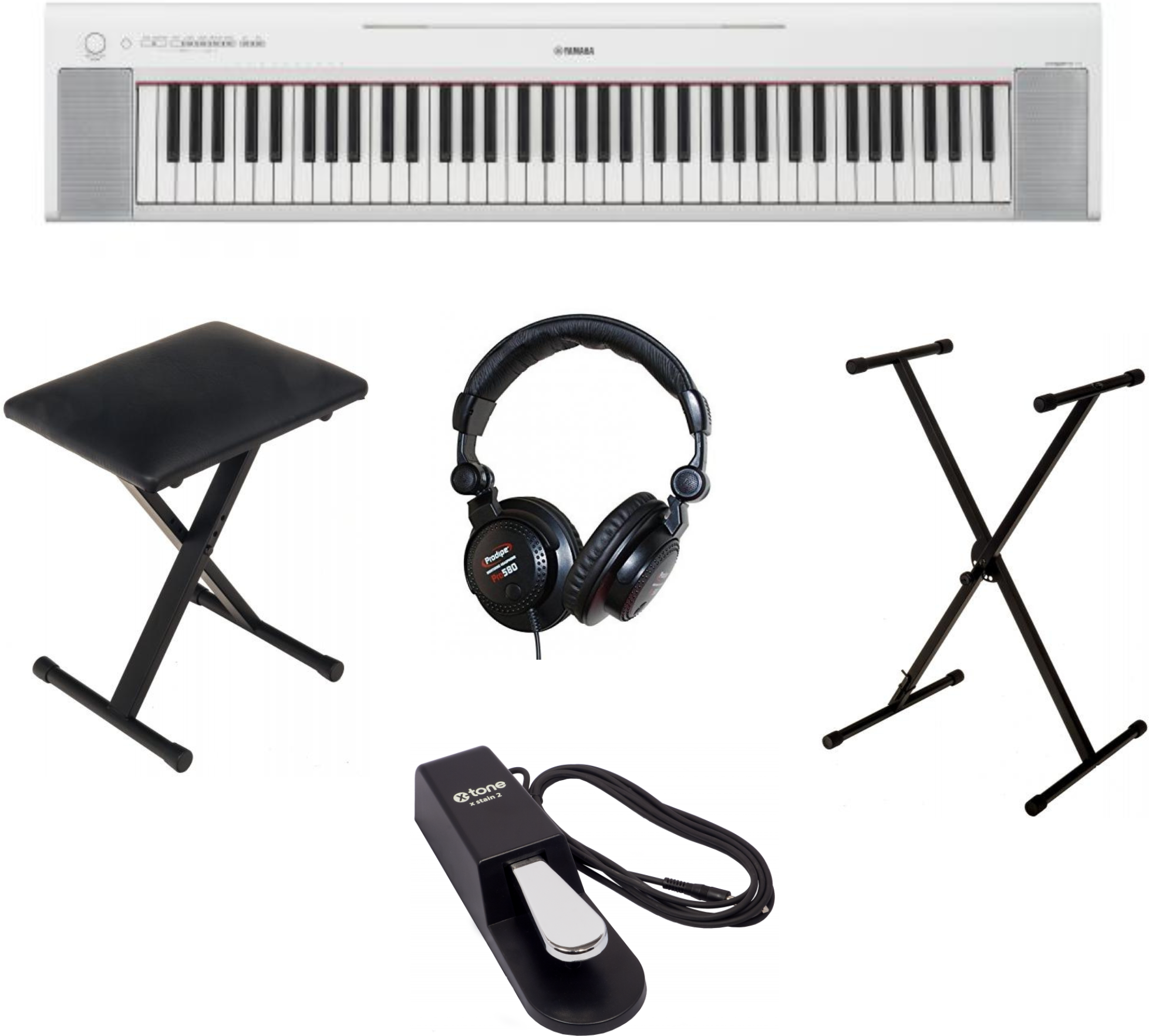 Yamaha Np-35 Wh + Stand + Pedale + Banquette + Casque - Pianos set - Main picture