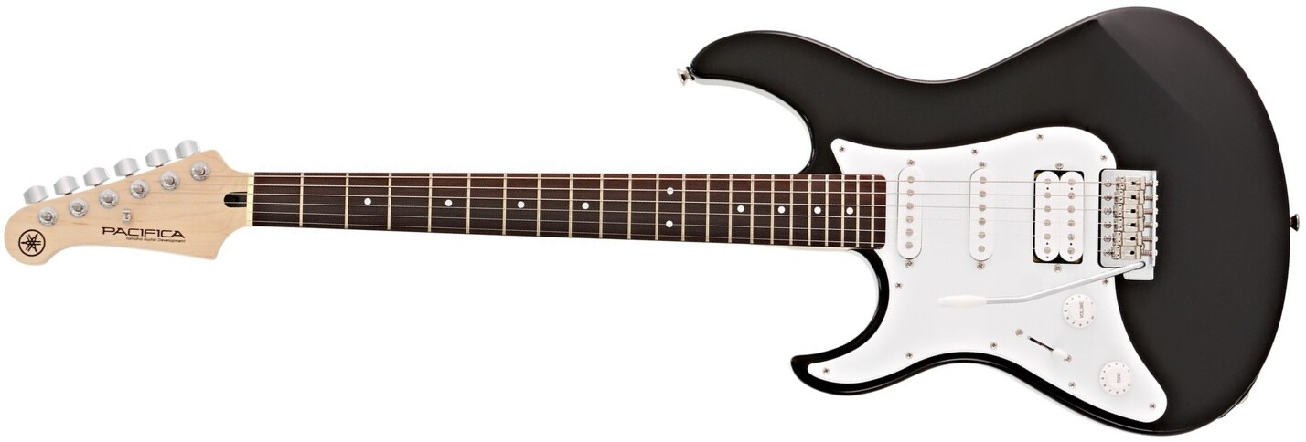 Yamaha Pacifica 112jlii Gaucher Hss Trem Rw - Black - Guitarra electrica para zurdos - Main picture
