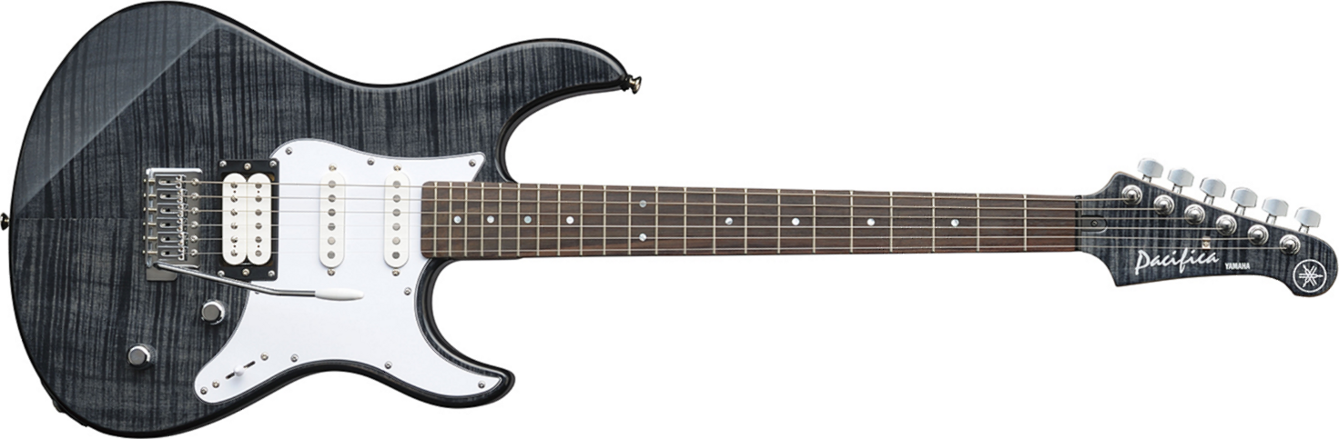 Yamaha Pacifica 212vfm Translucent Black - Guitarra eléctrica con forma de str. - Main picture