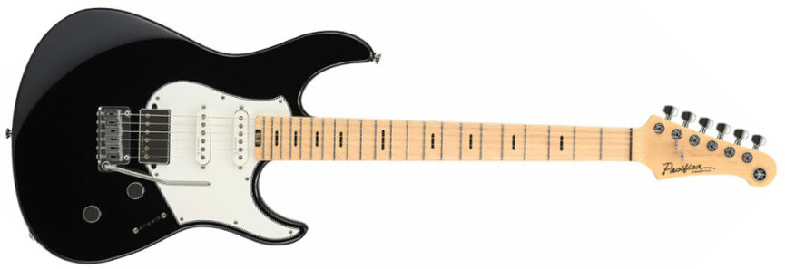 Yamaha Pacifica Standard Plus Pacs+12m Trem Hss Mn - Black - Guitarra eléctrica con forma de str. - Main picture