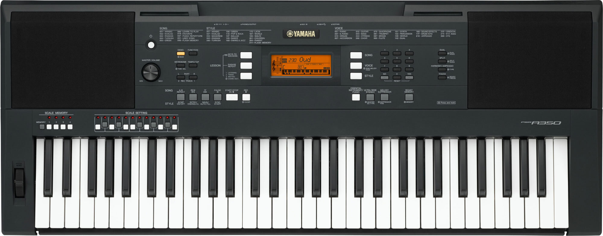 Yamaha Psr-a350 - Teclado de entertainer / Arreglista - Main picture