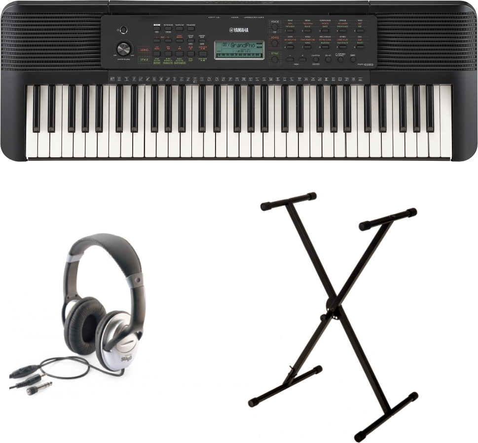 Yamaha Psr-e283  + Banquette Pliable Metal Noire + Casque - Teclado de entertainer / Arreglista - Main picture