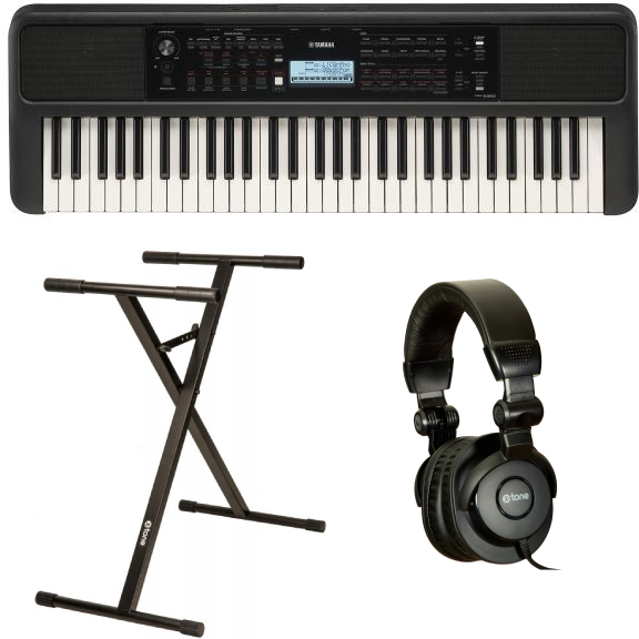 Yamaha Psr-e383  + Stand (xh 6102) + Casque - Teclado de entertainer / Arreglista - Main picture