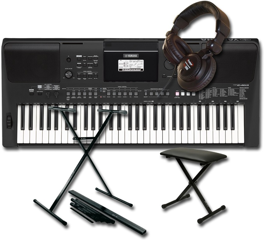 Yamaha Psr-e463 + Stand X +banquette + Casque - Pianos set - Main picture