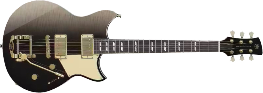 Yamaha Rsp20b 60th Ann. Revstar 2h Trem Rw - Noble Black Burst - Guitarra eléctrica de doble corte - Main picture