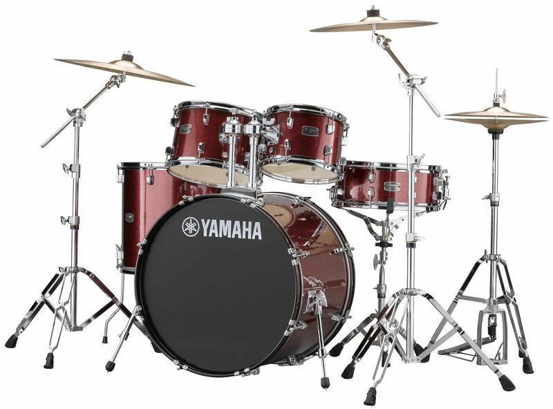 Yamaha Rydeen Stage 22 + Cymbales - 4 FÛts - Burgundy Glitter - Batería acústica fusion - Main picture