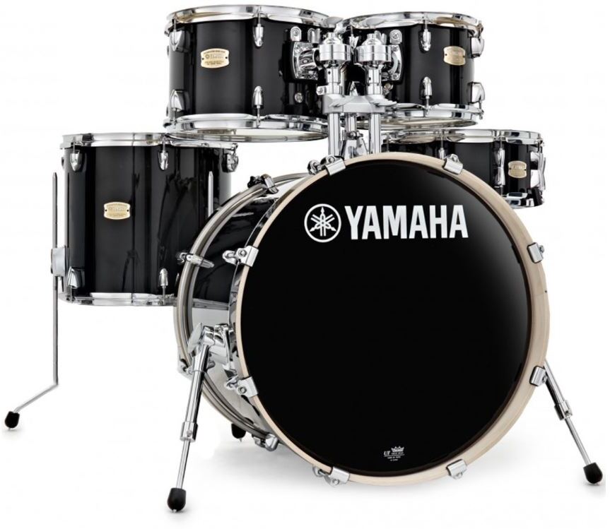 Yamaha Stage Custom Birch 20/10/12/ft14 - 5 FÛts - Raven Black - Batería acústica stage - Main picture