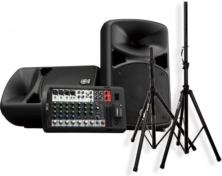 Pack sonorización Yamaha StagePas 600BT + X-TONE XH 6310 Pied Enceinte Paire + Sac