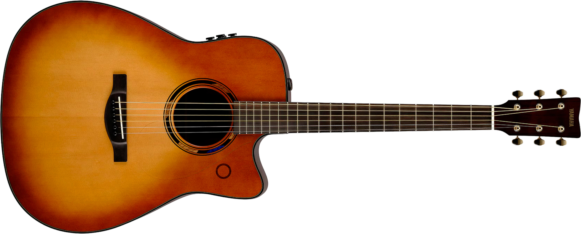 Yamaha Tag3c Transacoustic Dreadnought Cw Epicea Acajou Eb - Sand Burst - Guitarra folk - Main picture