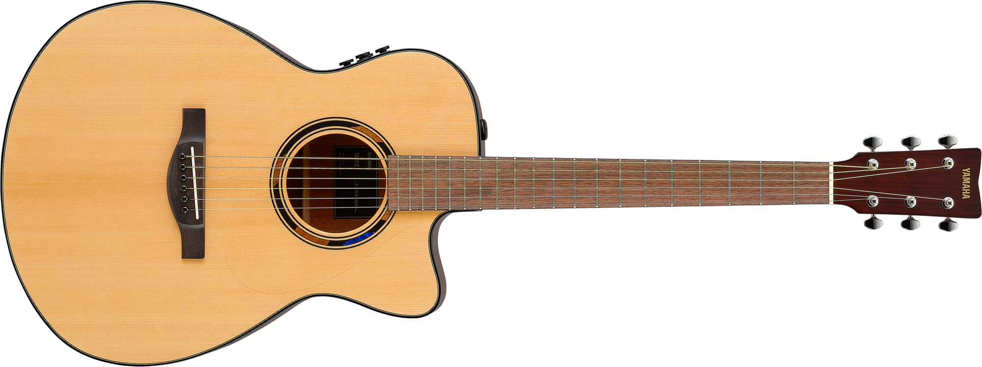 Yamaha Tas1c Transacoustic Concert Epicea Acajou Noy - Natural - Guitarra folk - Main picture