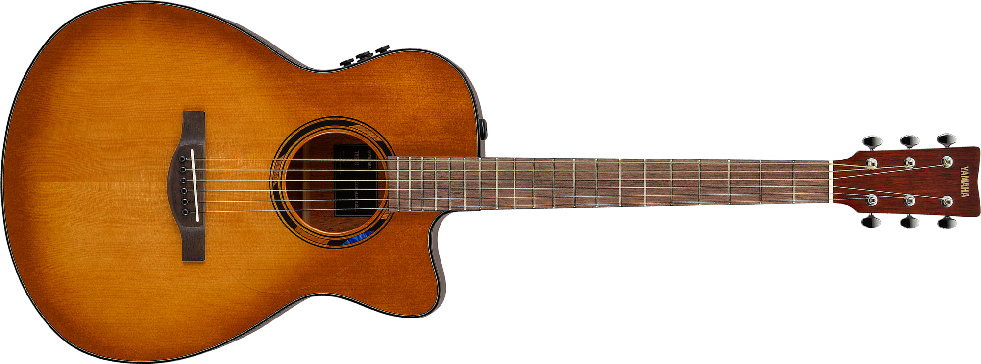 Yamaha Tas1c Transacoustic Concert Epicea Acajou Noy - Sand Burst - Guitarra folk - Main picture