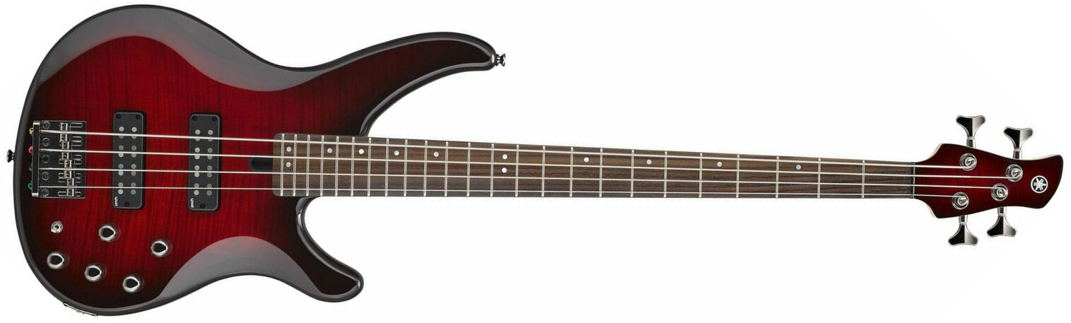 Yamaha Trbx604fm Active Rw - Dark Red Burst - Bajo eléctrico de cuerpo sólido - Main picture