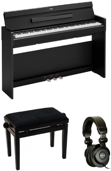 Yamaha Ydp-s36 Noir  + Banquette Noir LaquÉ + Casque X-hp1 - Noir - Pianos set - Main picture
