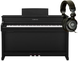Pianos set Yamaha CLP-835 black  + casque X-HP1 - Laqu? noir
