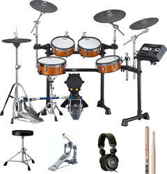 Drum promo set Yamaha DTX8K-M REAL WOOD Bundle Complet - X-HP1 + DS550U + FP2710A + VIC5A