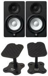 Pack home estudio Yamaha HS5 Black (la paire) + Stands