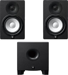 Pack home estudio Yamaha HS7 Black (la paire) + HS8S
