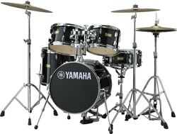 Batería acústica junior Yamaha Kit Junior Manu Katche - 4 piezas - Raven black