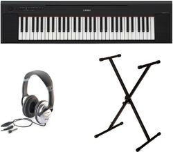Piano digital portatil Yamaha NP-15 B + Stand + Casque