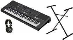 Teclado de entertainer / arreglista Yamaha PSR-E583  + Stand (Xh6101) + Casque X-hp1