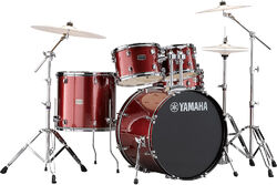 Batería acústica fusion Yamaha Rydeen Stage 22 - 4 piezas - Burgundy glitter