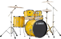 Batería acústica stage Yamaha Rydeen Stage 22 + Cymbales - 4 piezas - Mellow yellow
