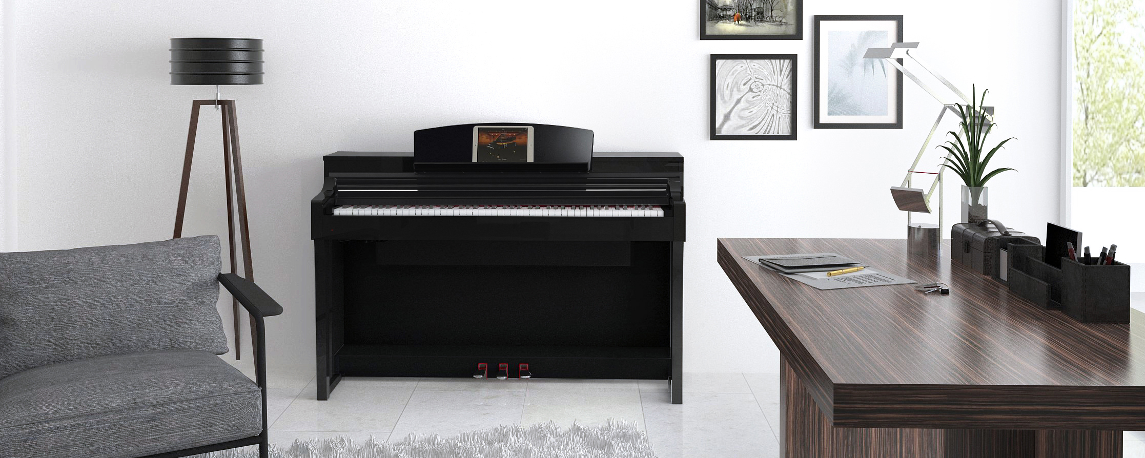 Yamaha Csp-150 - Black - Piano digital con mueble - Variation 2