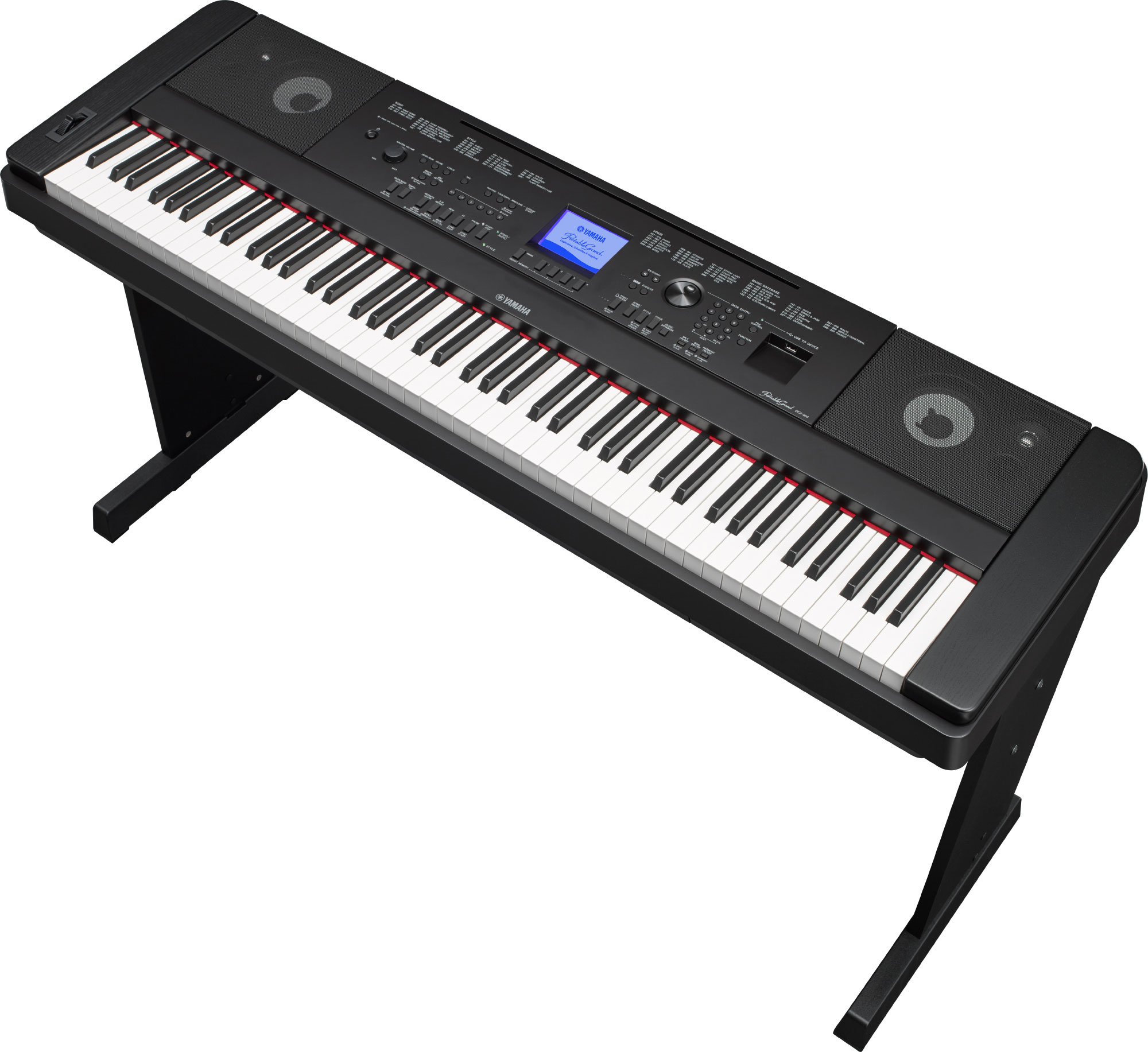 Yamaha Dgx660-b + PÉdalier Lp7a + Banquette + Casque - Black - Piano digital con mueble - Variation 1