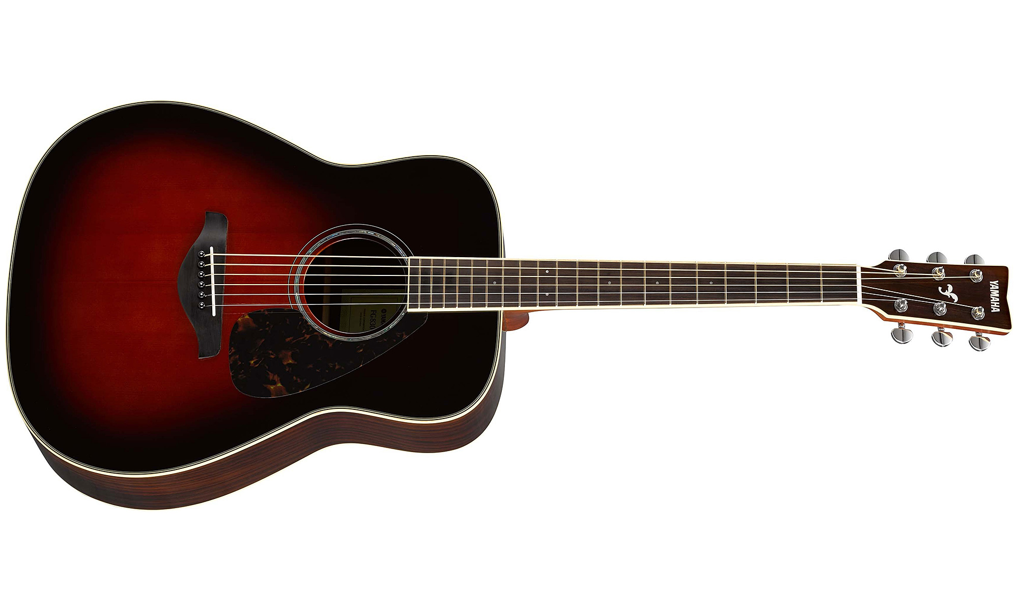 Yamaha Fg830 Tbs Dreadnought Epicea Palissandre Rw 2016 - Tobacco Brown Sunburst - Guitarra acústica & electro - Variation 1