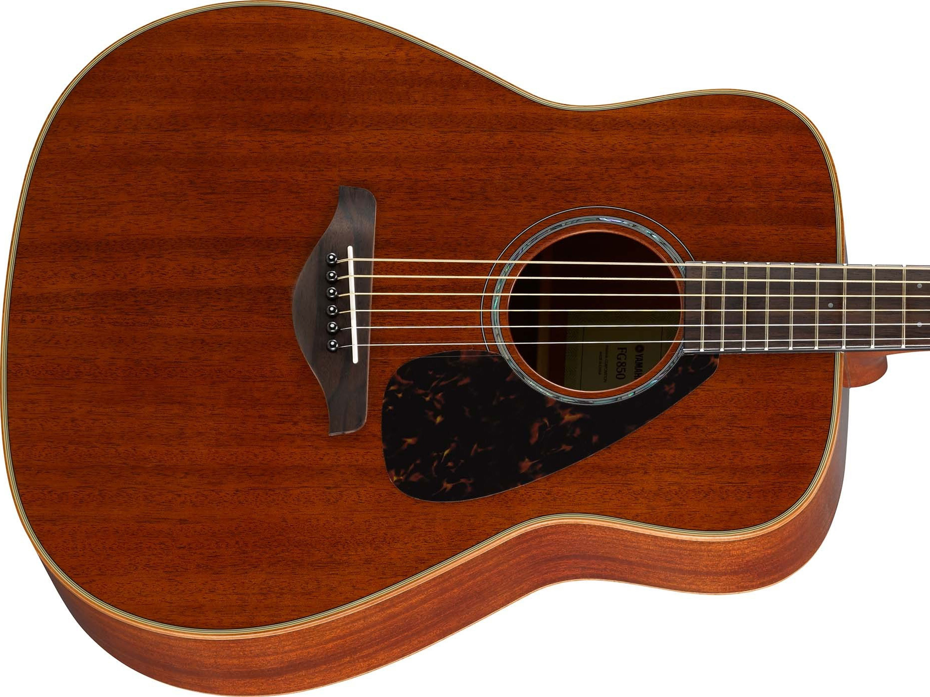 Yamaha Fg850 Nt Dreadnought Tout Acajou 2016 - Natural Gloss - Guitarra acústica & electro - Variation 2