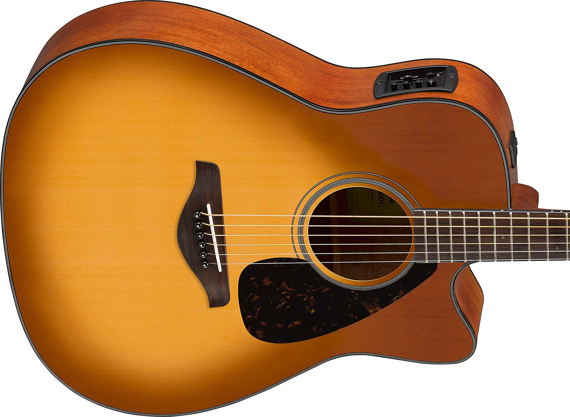 Yamaha Fgx800c Sdb Dreadnought Cw Epicea Nato Rw 2016 - Sand Burst - Guitarra electro acustica - Variation 2