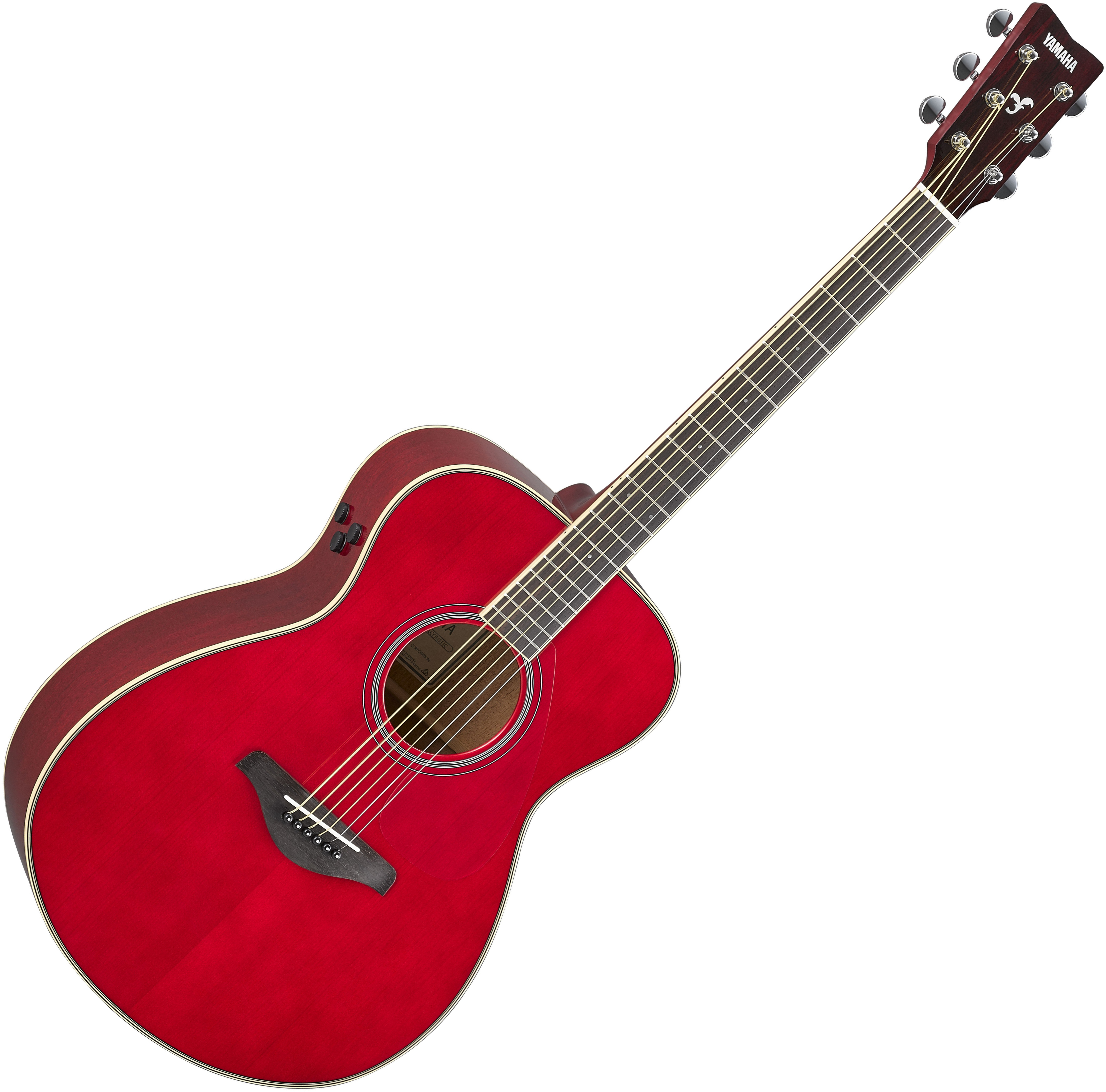 Guitarra acústica & electro Yamaha FSTA Transacoustic ruby red