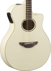 Guitarra folk Yamaha APX600 - Vintage white