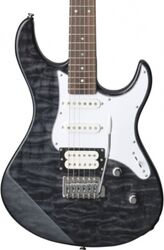 Guitarra eléctrica con forma de str. Yamaha Pacifica 212VQM - Translucent black
