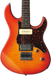 Guitarra eléctrica con forma de str. Yamaha Pacifica PAC611HFM - Light amber burst