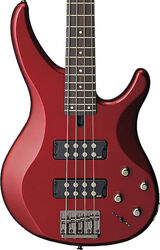 Bajo eléctrico de cuerpo sólido Yamaha TRBX304 - Candy apple red