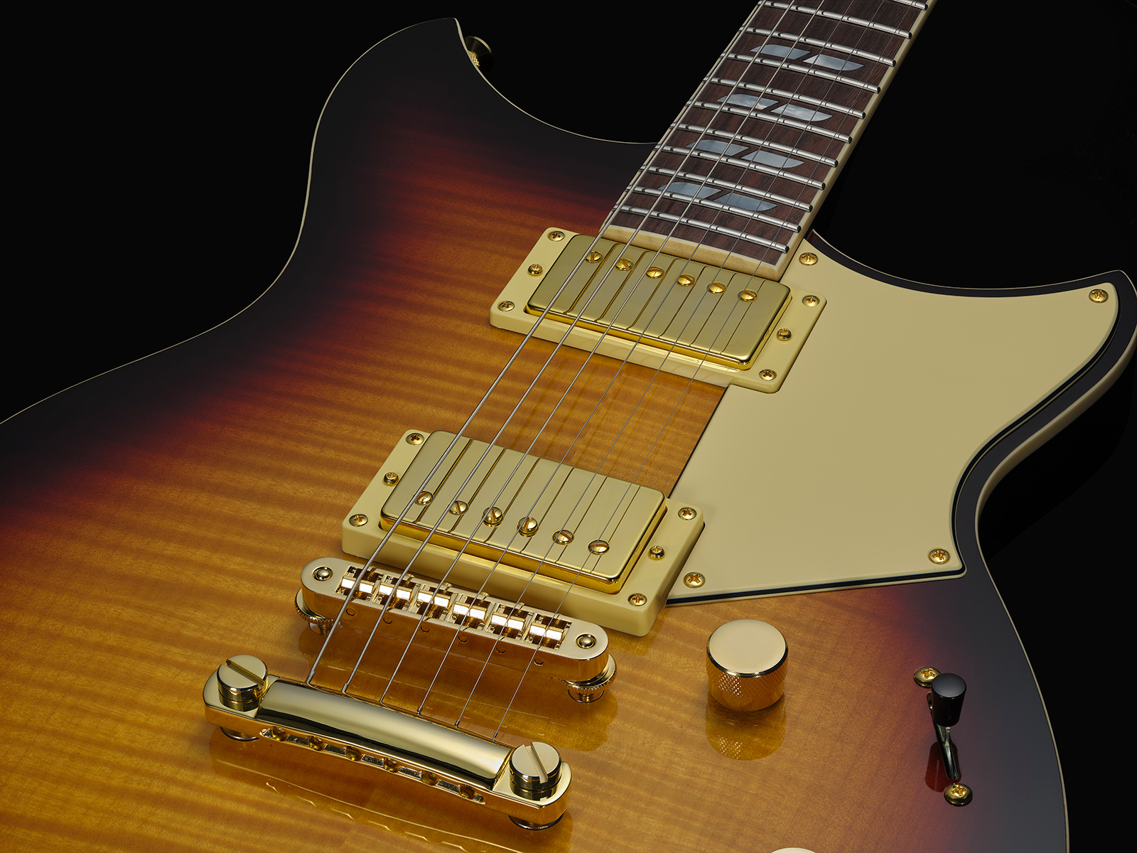 Yamaha Mateo Mancuso Rs20mm Revstar Signature 2h Dimarzio Ht Rw - Vintage Sunburst - Guitarra eléctrica de doble corte - Variation 3