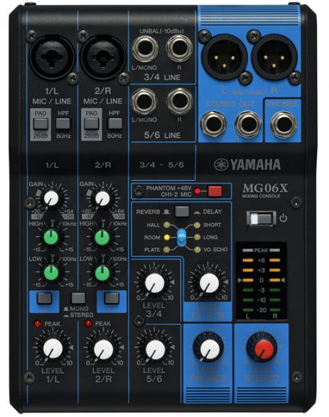 Mesa de mezcla analógica Yamaha MG06X