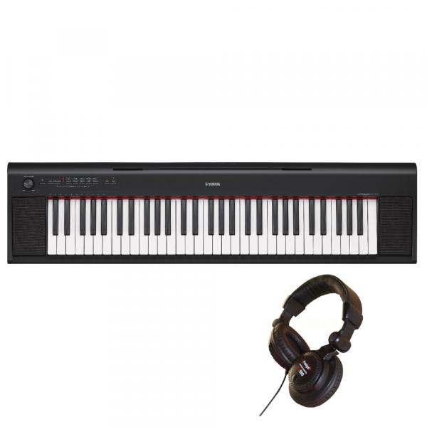 Piano digital portatil Yamaha NP-12 black + PRODIPE PRO580 - Black