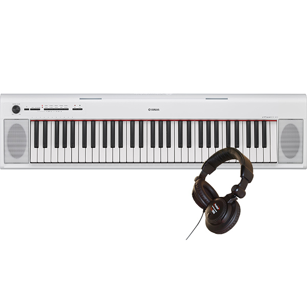 Piano digital portatil Yamaha NP-12 white + PRODIPE PRO580 - White