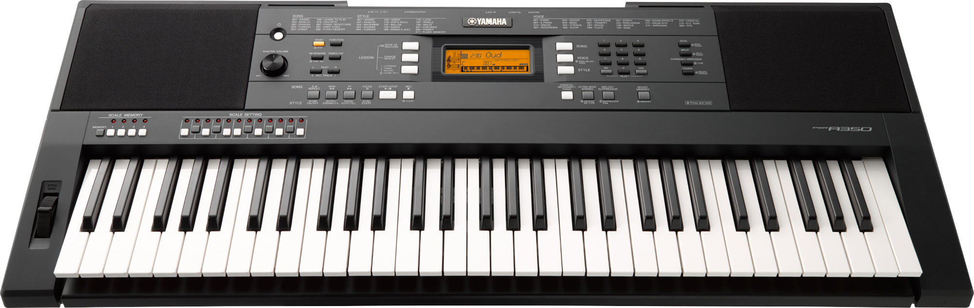 Yamaha Psr-a350 - Teclado de entertainer / Arreglista - Variation 2