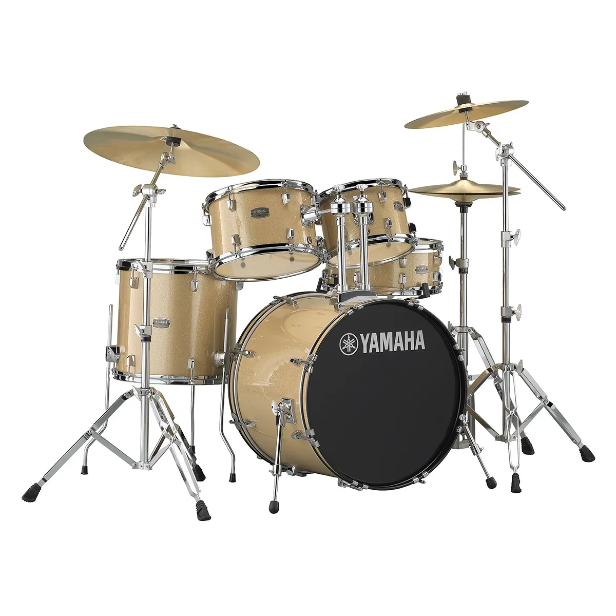 Yamaha Rydeen 22'' + Set Cymbale Paiste 101 - 5 FÛts - Champagne Glitter - Batería acústica rock - Variation 3