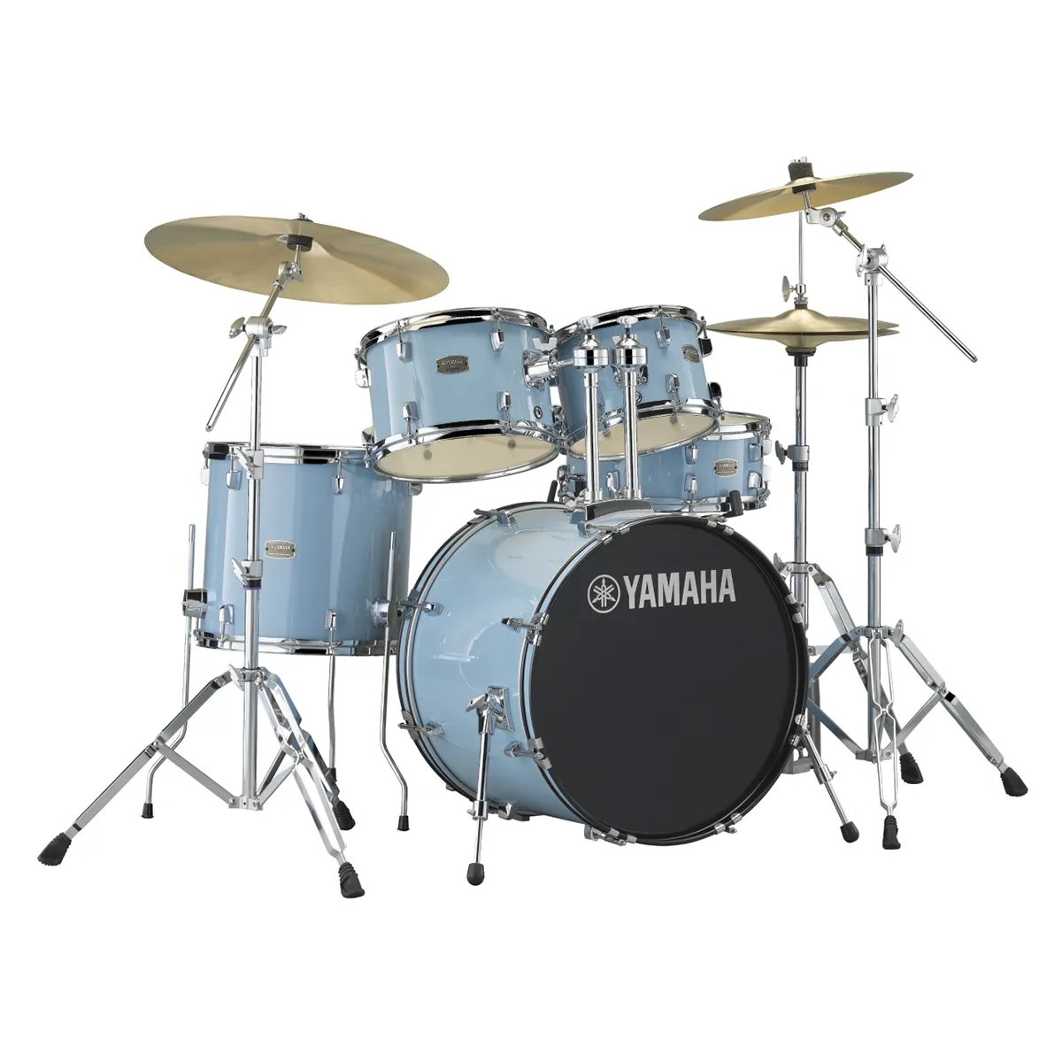 Yamaha Rydeen Fusion 20'' + Set Cymbale Paiste 101 - 5 FÛts - Gloss Pale Blue - Batería acústica fusion - Variation 3
