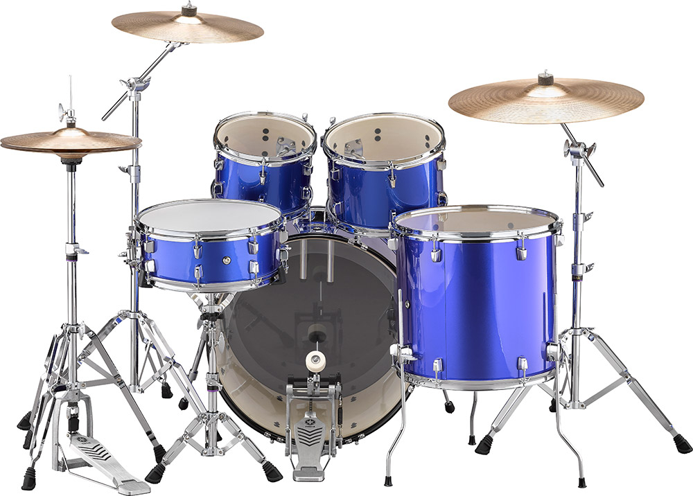 Yamaha Rydeen Stage 22 + Cymbales - 4 FÛts - Fine Blue - Batería acústica stage - Variation 1