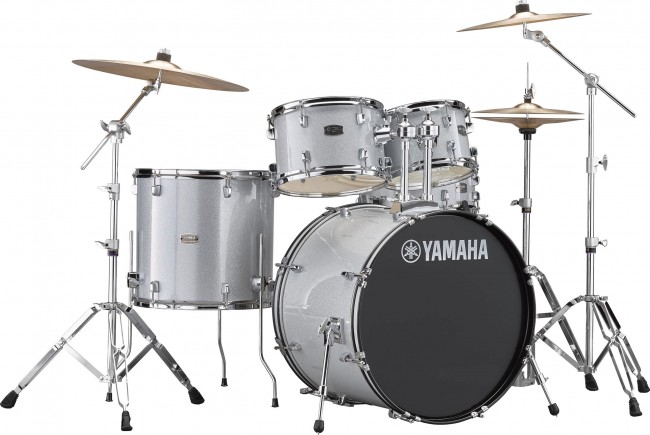 Yamaha Rydeen Stage 22 + Cymbales - Silver Glitter - Batería acústica stage - Variation 1