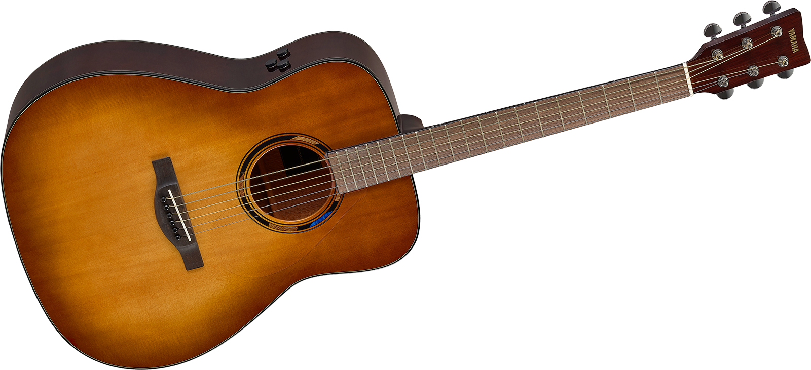 Yamaha Tag1e Transacoustic Dreadnought Epicea Acajou Noy - Sand Burst - Guitarra folk - Variation 1