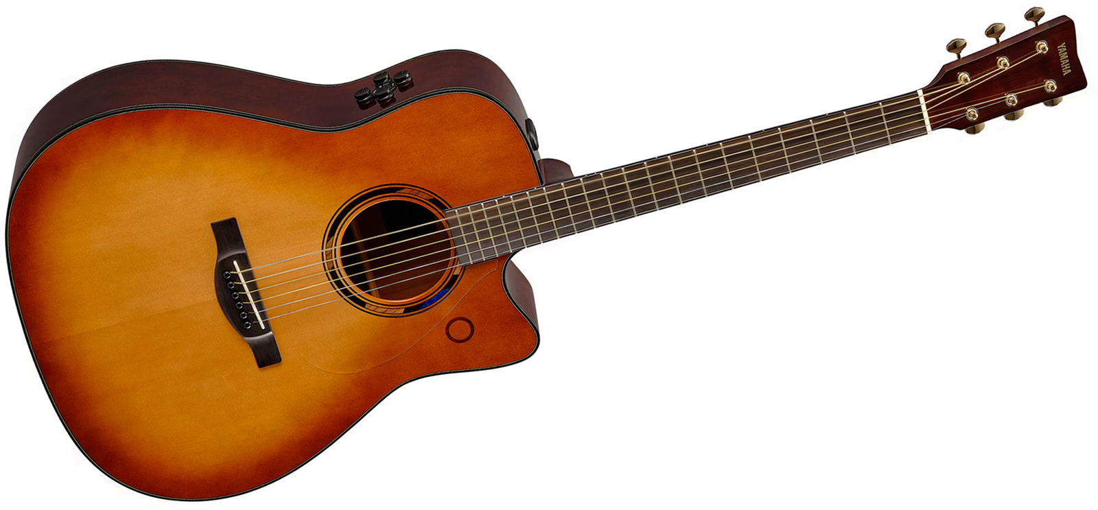 Yamaha Tag3c Transacoustic Dreadnought Cw Epicea Acajou Eb - Sand Burst - Guitarra folk - Variation 1