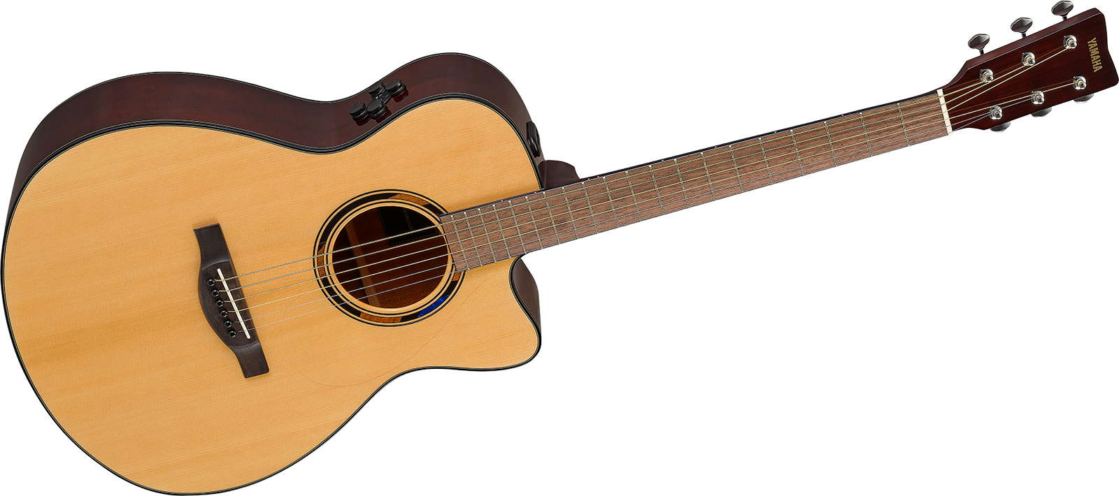 Yamaha Tas1c Transacoustic Concert Epicea Acajou Noy - Natural - Guitarra folk - Variation 1