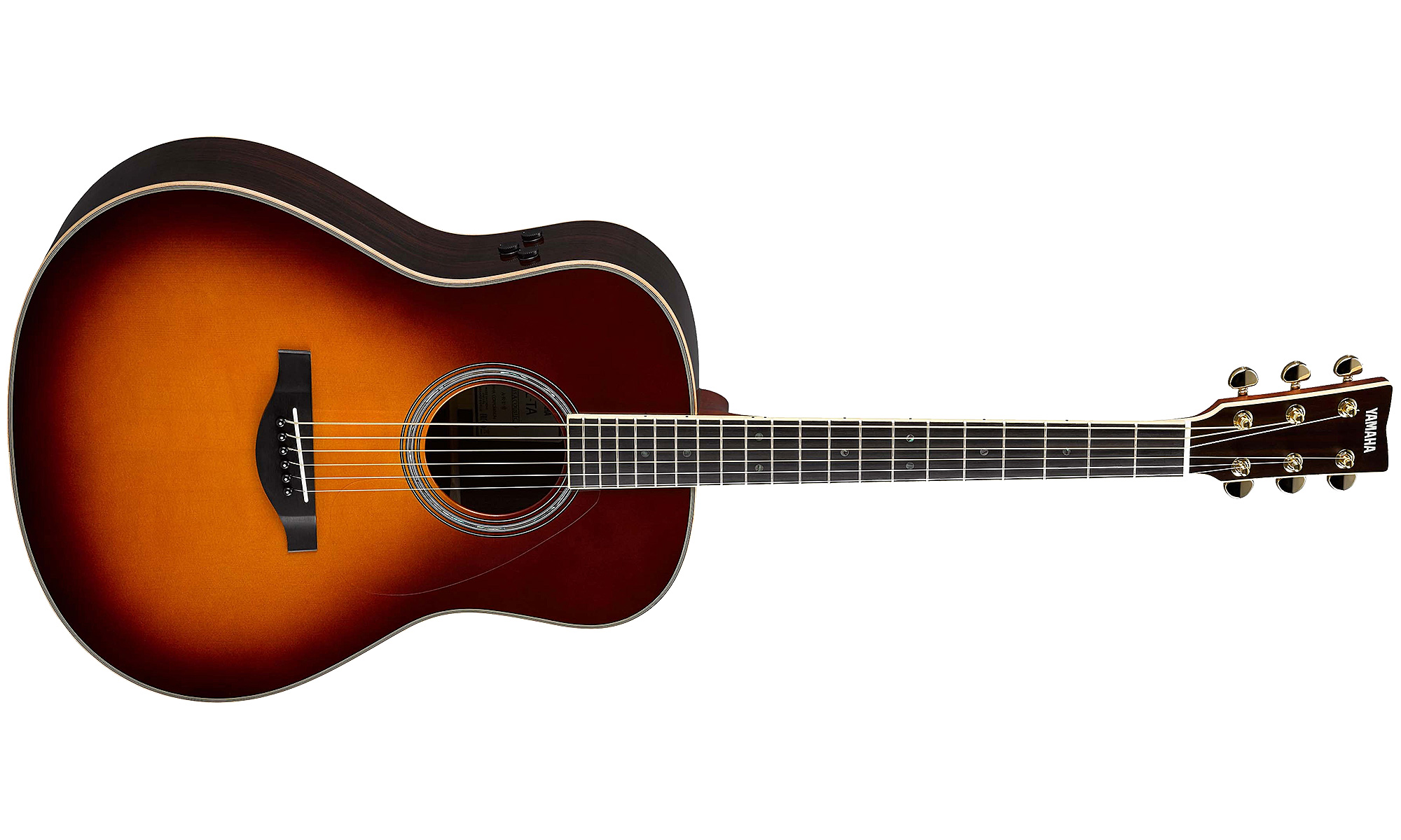 Yamaha Transacoustic Ll-ta Dreadnought Epicea Palissandre Eb 2016 - Brown Sunburst - Guitarra acústica & electro - Variation 1